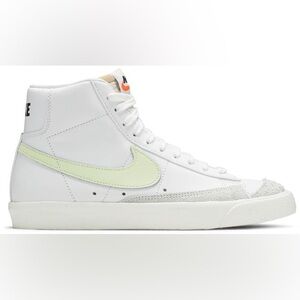 NWT. Nike Blazer Mid '77 'Barely Volt'. White/White/Total Orange/Barely Volt. 8.